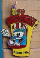 ATLANTA 1996 - MASCOTTE - TICKETS - JEUX OLYMPIQUES  -   3 - Olympische Spiele