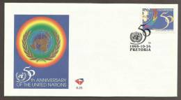 South Africa FDC 6.25 1995 United Nations 50th Anniversary - Briefe U. Dokumente