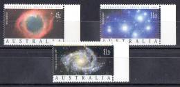 Australia 1992 Space Year Set Of 3 MNH - Nuovi