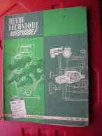 REVUE TECHNIQUE AUTOMOBILE  AU SERVICE DE L´AUTOMOBILE N° 196 AOUT 1962  SIMCA 1000 - Auto