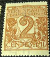 San Marino 1903 Numeral 2c - Used - Oblitérés