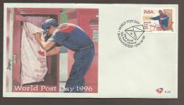 South Africa FDC 6.45 -1996 World Post Day - Storia Postale