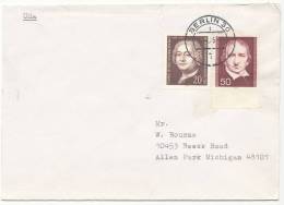 Germany Berlin Cover Sent To USA Berlin 16-4-1975 - Lettres & Documents