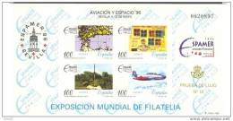 ESPO59-L1004TESS.Hoja..Pr Ueba  Oficial.Aviacion Y Espacio.EXPO MUNDIA DE FILATELIA..EXPAMER 1996.(Ed P.O.59.) LUJO - 1992 – Sevilla (Spanje)