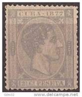 CU40-LB836TAN.CUBA ESPAÑOLA.Alfonso Xlll. 1877.(Ed 40) Sin Goma.MAGNIFICO. - Neufs