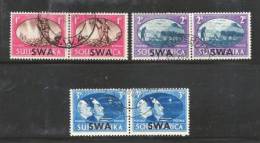 SWA 1945 Cancelled Stamps Victory In Pairs 246-251 - Namibie (1990- ...)