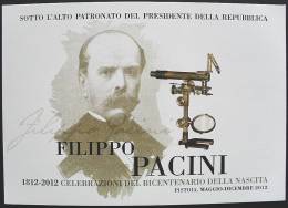 ITALIA ITALY REPUBBLICA 2012 Cartolina FILIPPO PACINI Medical Science Postcard - 2011-20: Marcophilie