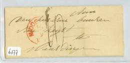 HANDGESCHREVEN BRIEF * VOORLOPER Uit 1859 Van MIDDELBURG Naar VLAARDINGEN (6377) - Storia Postale