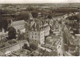 CPSM DURTAL (Maine Et Loire) - Vue Aérienne : Le Chateau Et L'église - Durtal