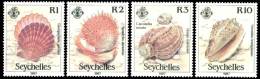 (026) Seychelles  Marine Life / Vie / Meeresleben / Shells / Coquilages / Muscheln 1987  ** / Mnh  Michel 633-36 - Seychelles (1976-...)