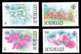 (027) Seychelles  	Nature / Plants / Flowers / Orchids / Blumen / Bloemen 1988  ** / Mnh  Michel 684-87 - Seychelles (1976-...)