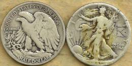 UNITED STATES USA 1/2 DOLLAR WALKING LIBERTY FRONT EAGLE BIRD BACK 1941 AG SILVER KM142? READ DESCRIPTION!! - 1916-1947: Liberty Walking