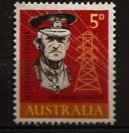 Austalie Australia 1965 N° 313 ** Général, Portrait, John Monash, Electricité, Lignes Haute Tension - Mint Stamps