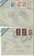 =Argentina  1952/54  2*brief Nach Austria - Storia Postale