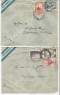 =Argentina  1952 2*brief Nach Austria - Lettres & Documents