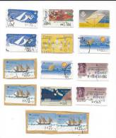 1 V  - 14 Vignettes D'Affranchissements ESPAGNE - Used Stamps