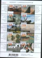 Olanda Pays-Bas Nederland  2002 Foglietto Arte Paesaggi(Art Landscapes)  10v Se Tenant ** MNH - Nuevos