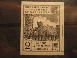 SPAIN Barcelona Caserna Presidio Prison Presidium Police Polizei Policia Gendarmerie Vignette Poster Stamp Label Vi&ntil - Police - Gendarmerie