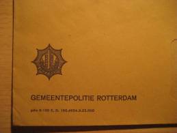 NETHERLANDS Rotterdam 1972 Municipale Municipal Politie Policeman Patrolman Police Polizei Policia Gendarmerie Polizia - Police - Gendarmerie