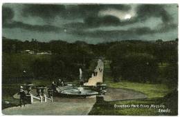 LEEDS : ROUNDHAY PARK FROM MANSION (MOONLIGHT) - Leeds