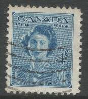 Canada. 1948 Princess Elizabeth´s Marriage. 4c Used - Oblitérés