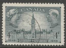 Canada. 1948 One Hundred Years Of Responsible Government. 4c Used. SG 411 - Used Stamps