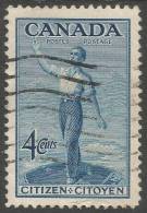 Canada. 1947 Advent Of Canadian Citizenship/80th Anniv Of Canadian Confederation. 4c Used - Usati