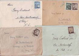 1014f: Bunte Landschaft 7 Burgenlandbelege Heimkehrerkorrespondenz - Lettres & Documents