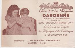 Buvard Chocolat De Régime Dardenne Luchon - Kakao & Schokolade