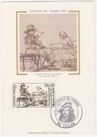 CP Philatélique Soie - 1,80 + 0,40 Rembrant - Journée Du Timbre - TOULON - 1983 - Dag Van De Postzegel