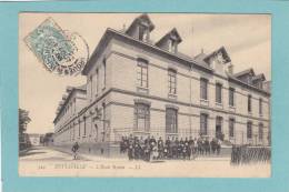 76  -  SOTTEVILLE  -  L' Ecole  Renan -  1908 -  TRES BELLE CARTE ANIMEE  - - Sotteville Les Rouen