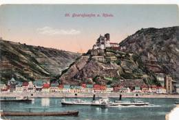 BR37821 St Goarehaufen A Rhein Ship Bateaux     2 Scans - St. Goar