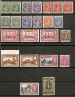 ST LUCIA 1938-48 SET TO 10s SG 128/138 INCLUDING PERF/COLOUR VARIETIES LIGHTLY MOUNTED MINT Cat £110+ - St.Lucia (...-1978)