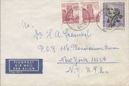 ## Austria Flugpost Airmail Par Avion P.Flug 2-581 A Label INNSBRUCK 1967 Cover Brief To NEW YORK United States USA - Other & Unclassified