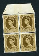Wilding 1/- With 2mm VIOLET Bands - Unused Stamps