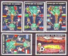 DAHOMEY - FIFA GERMANY FOOTBALL - FLAGS - IMPERF SET  - **MNH - 1974 - 1974 – Germania Ovest