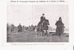 ALBANIE LA DELEGUE GENERAL DE L'ASSOCIATION DES ORPHELINS DE LA GUERRE SUIVANT LA RETRAITE DE L'ARMEE SERBE - Albanie