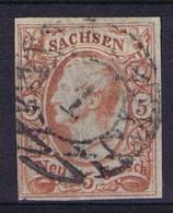 Deutschland: Sachsen Mi  12, Used/cancelled - Saxe