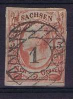 Deutschland: Sachsen Mi  12, Used/cancelled - Sachsen