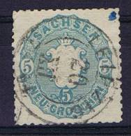 Deutschland: Sachsen Mi  19 A A Used/cancelled - Saxe