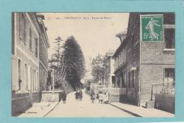 76  -  YERVILLE  -  Route  De  Vibeuf  -  1908  -  TRES BELLE CARTE  ANIMEE  - - Yerville