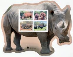 Botswana 2012 WWF Southern White Rhinoceros SS MNH - Botswana (1966-...)