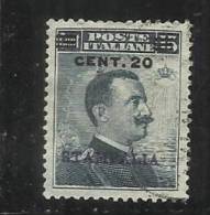 EGEO 1916 STAMPALIA 20 C SU 15 C TIMBRATO - Egeo (Stampalia)