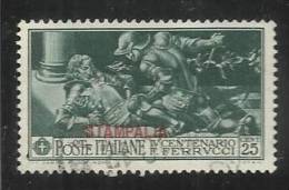 EGEO 1930 STAMPALIA FERRUCCI CENT. 25 CENTESIMI USATO USED OBLITERE' - Aegean (Stampalia)