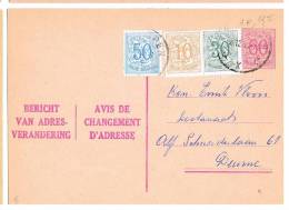 Avis 13NF Oblitéré, Avec Timbres Complémentaires - Adreswijziging