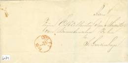 VOORLOPER * BRIEFOMSLAG * Uit 1858 Uit DELFT Aan De MINISTER Van BINNENLANDSE ZAKEN Naar 's-GRAVENHAGE (6484) - Storia Postale