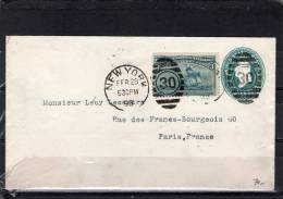 USA 1893 LETTER TO PARIS - Cartas & Documentos