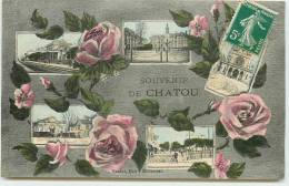 DEP 78 CHATOU SOUVENIR DE .. 5 VUES ET DES ROSES BELLE CARTE - Chatou