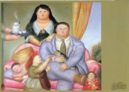 Lote PEP39, Colombia, Postal, Fernando Botero, Art, Familia Colombiana, Postcard - Kolumbien