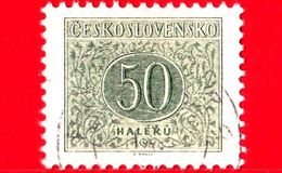 CECOSLOVACCHIA - Usato - 1955 - Numero -  Tassa - New Number Drawing - 50 - Segnatasse